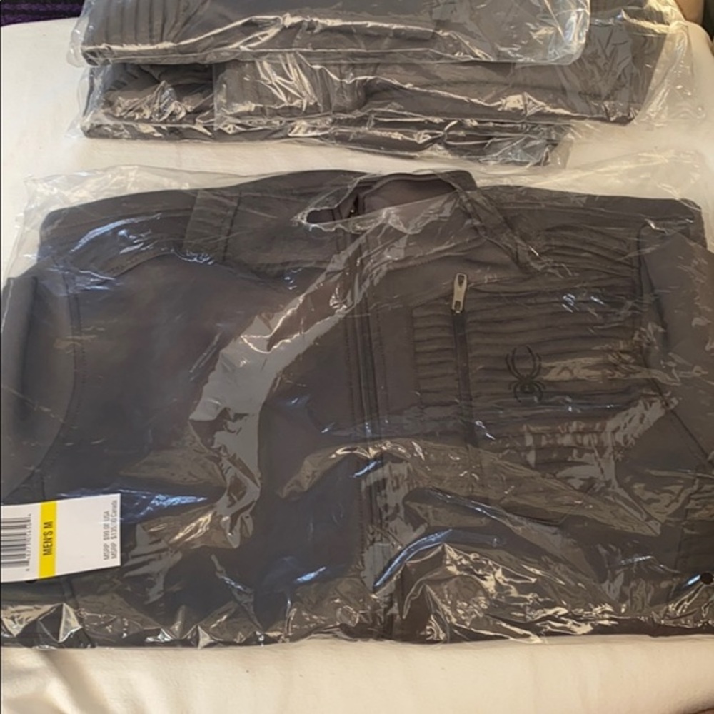 NEW Spyder VENOM Full Zip Jacket M Polar Gray - Picture 6 of 8